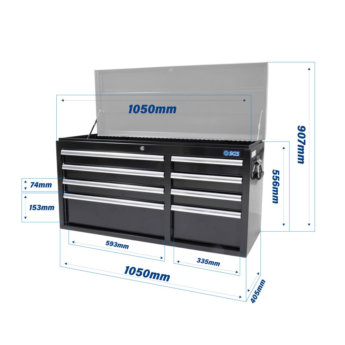SGS 42inch 8 Drawer Tool Box Chest
